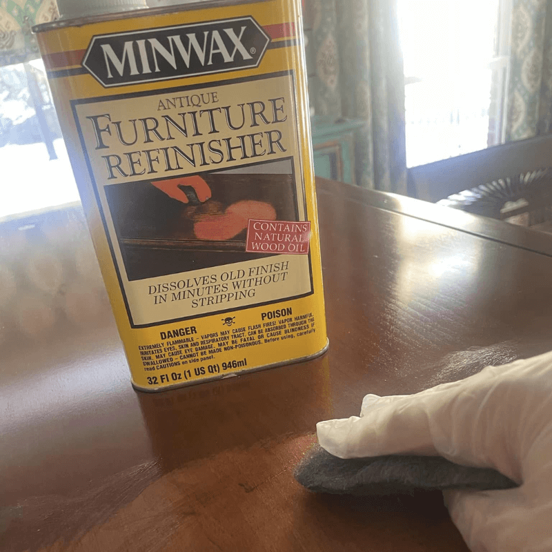 Removing Varnish With Minwax Antique Furniture Refinisher
